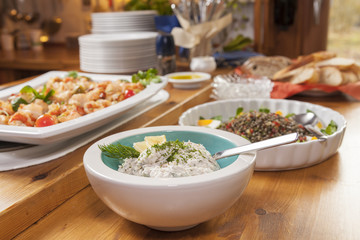 home made salmon trout mousse