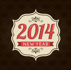 Fototapeta na wymiar happy new year 2014