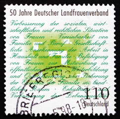 Postage stamp Germany 1998 German Rural Women's Association