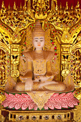 Obraz premium White Buddha statue