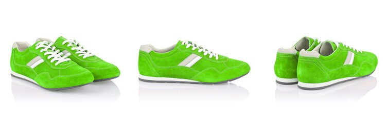 Sport shoes isolated on the white