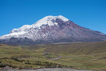 Fotobehang Ecuador-Chimborazo Vulkan © Thomas Leonhardy