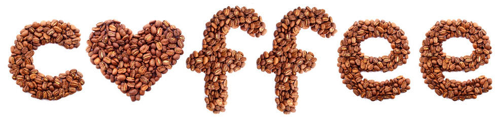 Concept from coffee grains.