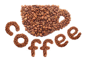 Concept from coffee grains.