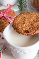milk and cookies for santa