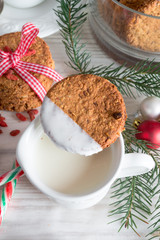 milk and cookies for santa