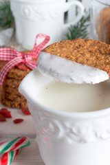 milk and cookies for santa