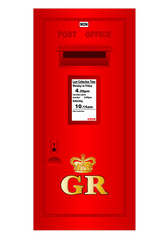 Traditional British  Georges Reign Postbox