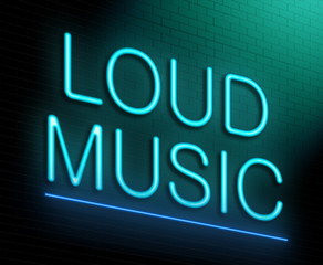 Loud music concept.