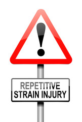 Repetitive strain injury concept.