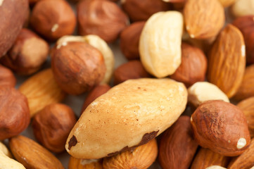 Obraz premium Nuts background