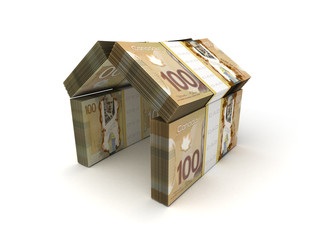 Real Estate Concept Canadian Dollar