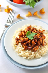 Risotto with chanterelles