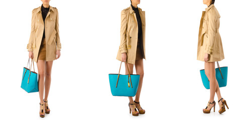 Woman fashion concept isolated on white