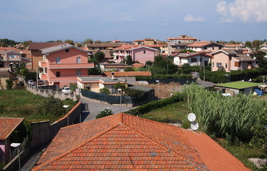 Panorama con tetto spiovente