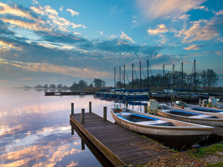 recreational harbor at a lake