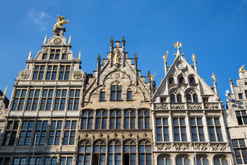 Fototapeta na wymiar Antwerp - Palaces of Grote Markt