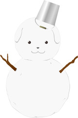 雪だるま犬