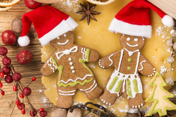 Gingerbread cookies and spices