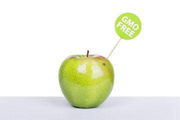 Natural organic green apple without gmo