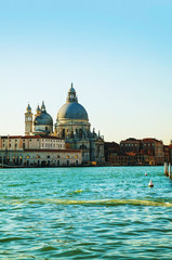View to Basilica Di Santa Maria della Salute in Venice