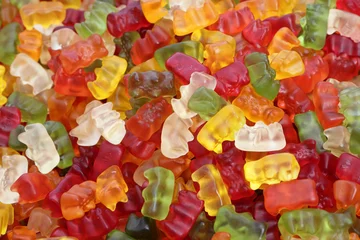 Haribo-Bärenbonbons als Hintergrund © Malgorzata Kistryn