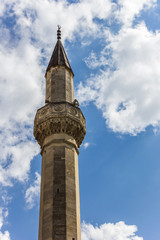 Fototapeta na wymiar Minaret pałacu chana w Bakczysaraj