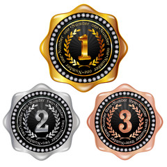 ナンバー　フレーム　メダル