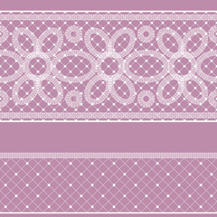 Seamless pattern with lace for design