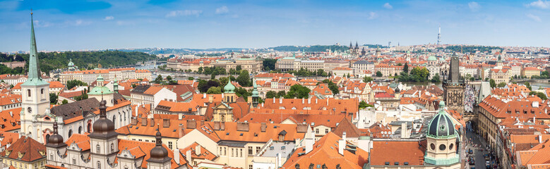 Naklejka na ściany i meble Karlov or charles bridge in Prague in summer