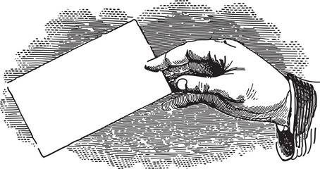 Obraz premium Hand holding business card