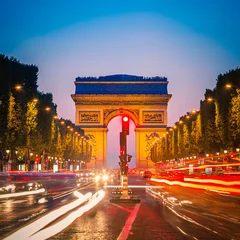 Foto op Plexiglas Arc de Triomphe, Parijs © sborisov