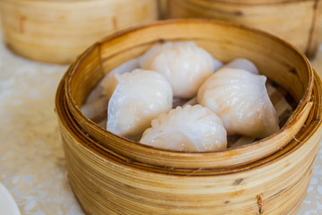 Dumpling in Bamboo Basket.