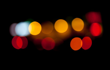Abstract photo with colorful lights bokeh pattern