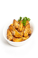 Baked Potato Wedges With Parmesan
