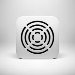 White Abstract App Icon Template