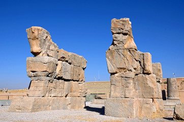 Unfinished gate in Persepolis,Iran