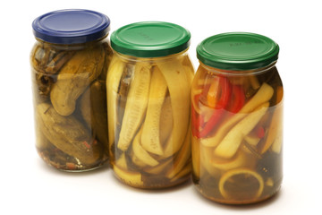 Pickles in a jar