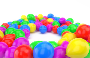 Fototapeta na wymiar Colorful Balloons /Party Background II