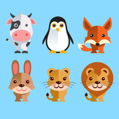 Funny Animals vector illustratio