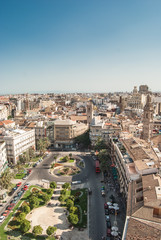 Fototapeta premium Aerial View Of Valencia From the Miguelete Tower