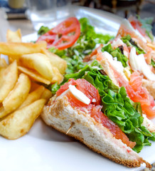 Sandwich with chicken