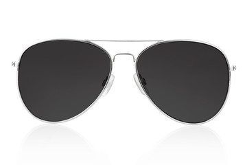 Naklejka premium Sunglasses isolated on white, clipping path included