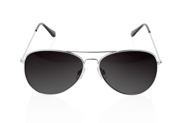 Sunglasses on white, clipping path