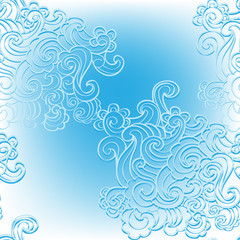 vector seamless winter pattern