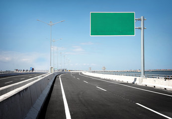 blank billboard or road sign