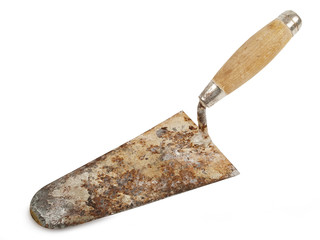 Used dirty trowel