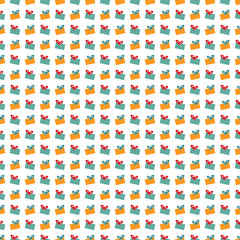 Abstract Christmas gift pattern wallpaper. Vector illustration