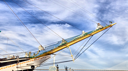 Fototapeta premium Big sailing vessel
