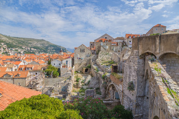 Fototapeta na wymiar Old Dubrovnik and fortress